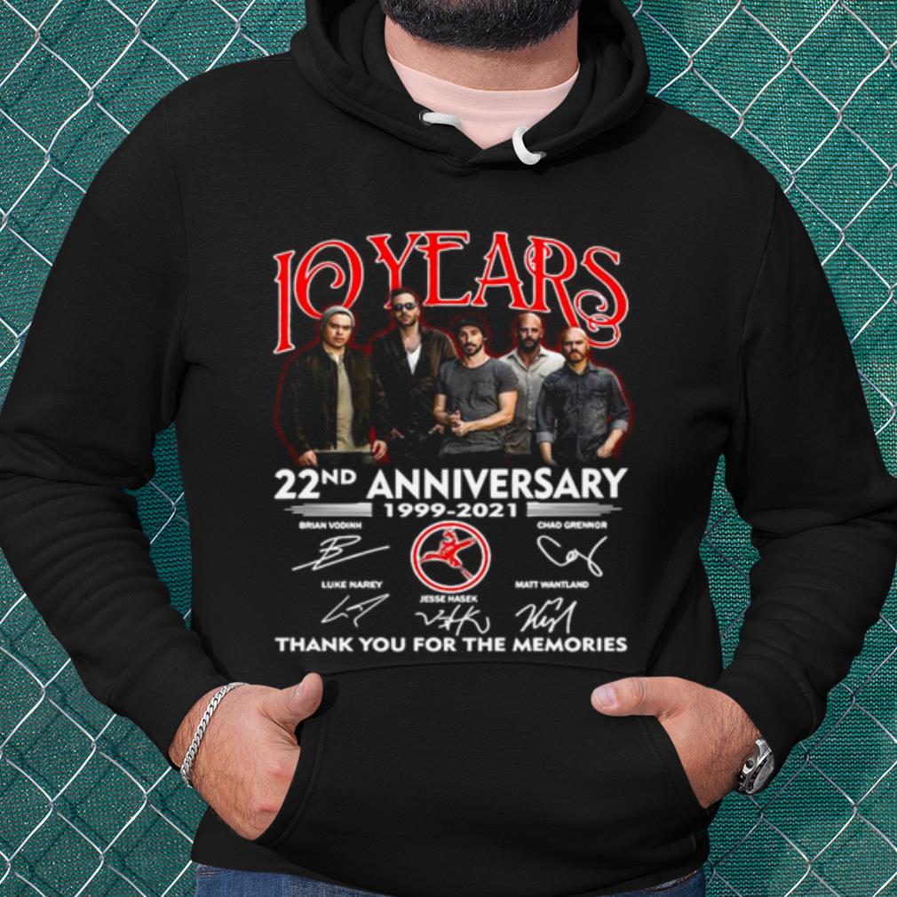 Pretty 10 Years 22nd Anniversary Thank You For The Memories Signatures shirt