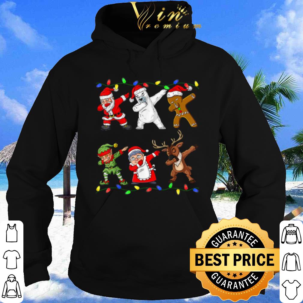 Christmas Dabbing Santa Elf And Friends shirt
