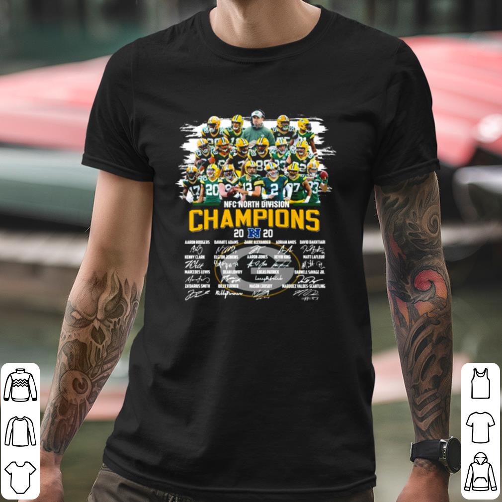Cool Green Bay Packers Nfc North Division Champions 2020 Players Signature shirt