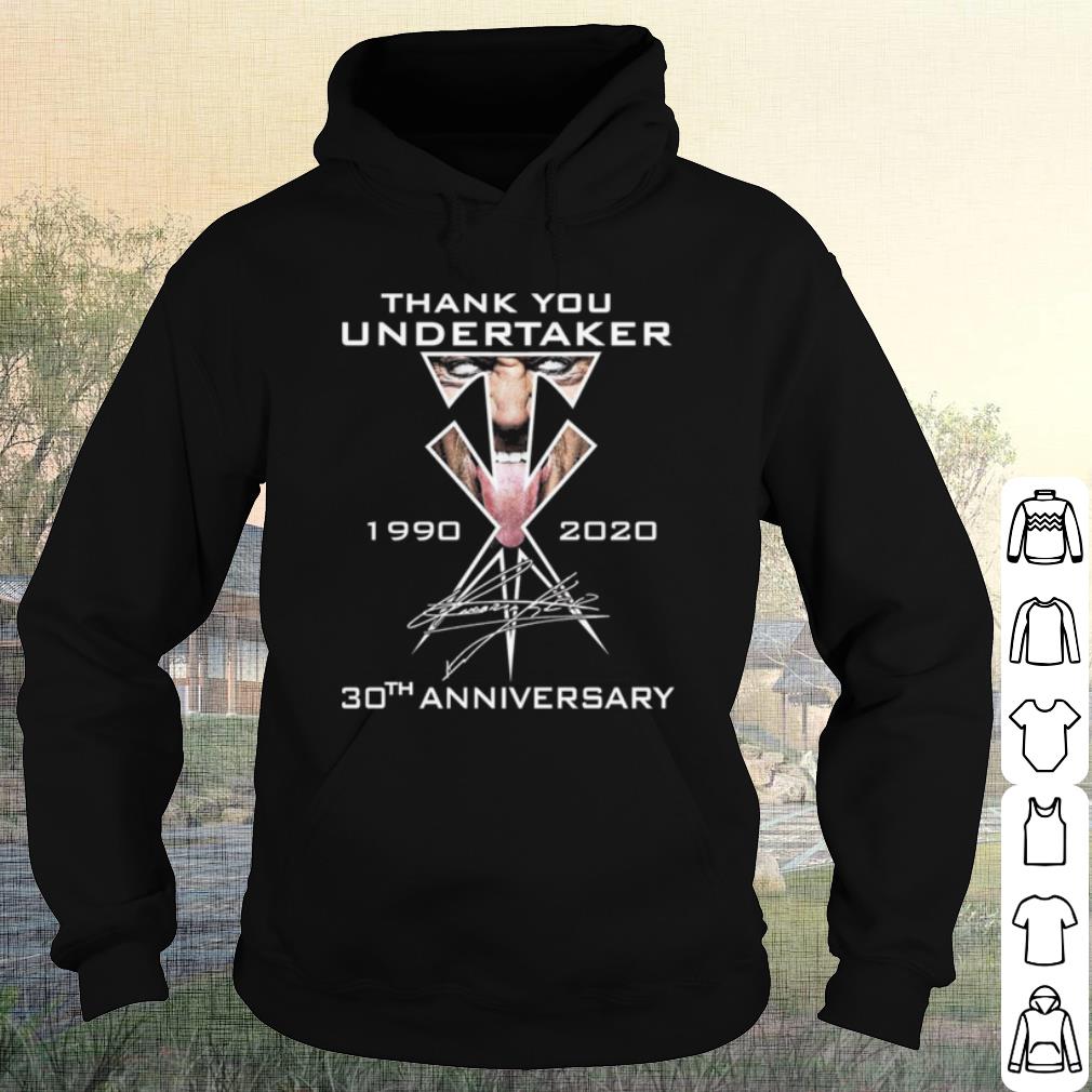 Top Thank You Undertaker 1990 2020 30th Anniversary shirt