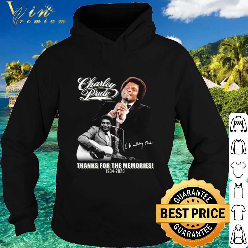 Pretty Charley Pride Thanks For The Memories 1934 2020 Signature shirt