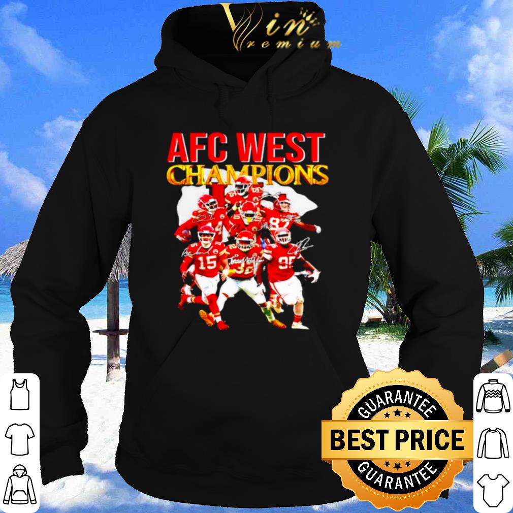Kansas City Chiefs Afc West Champions Signatures shirt