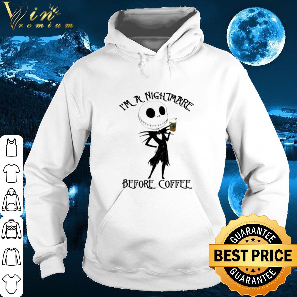 Jack Skellington I'm A Nightmare Before Coffee shirt