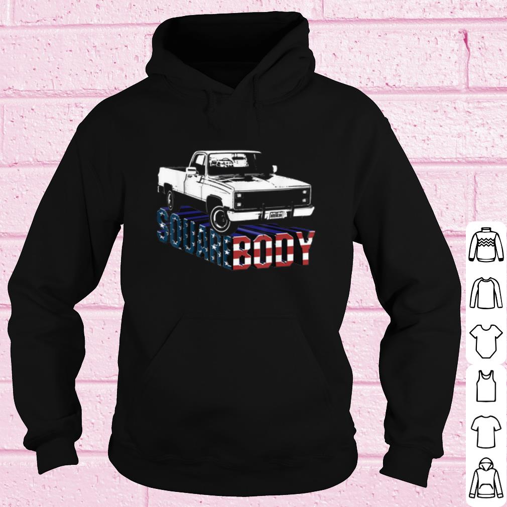 Pretty American Flag Square Body shirt