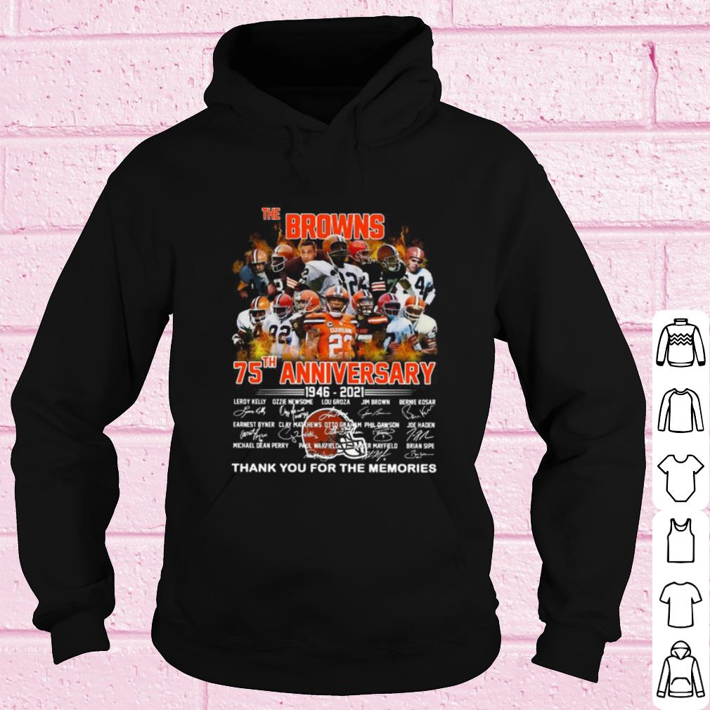 Cool The Browning 75th Anniversary 1946 2021 Thank You For The Memories shirt