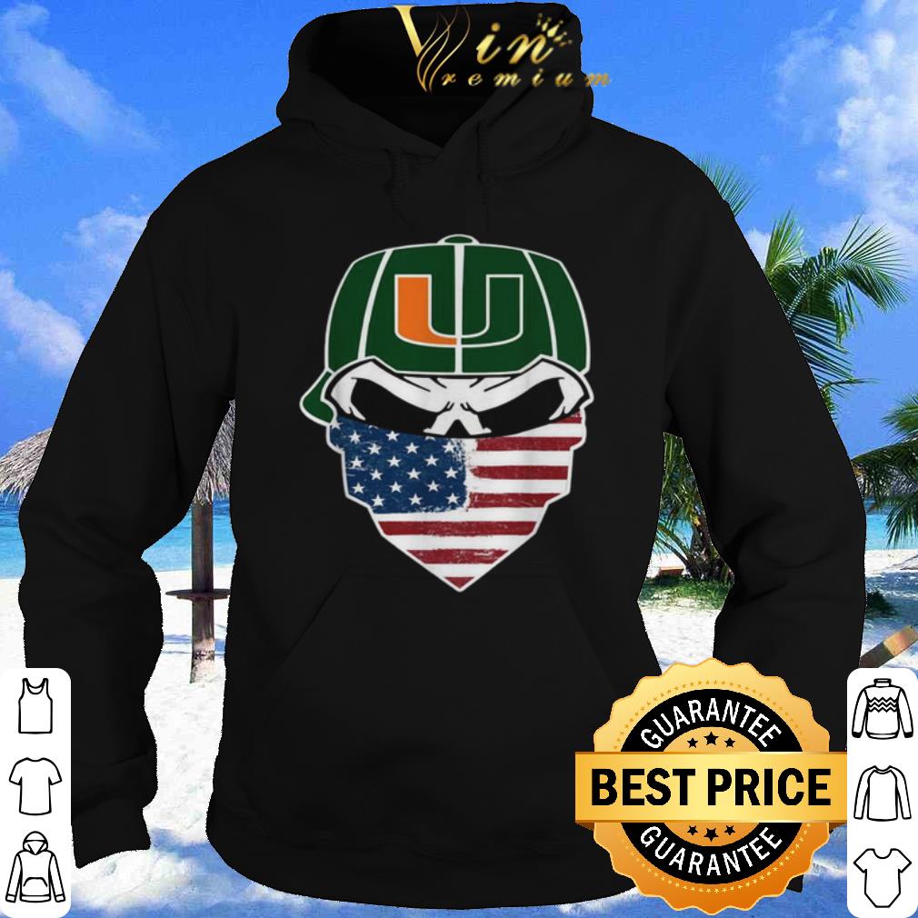 Face Mask American Flag Miami Hurricanes Football shirt