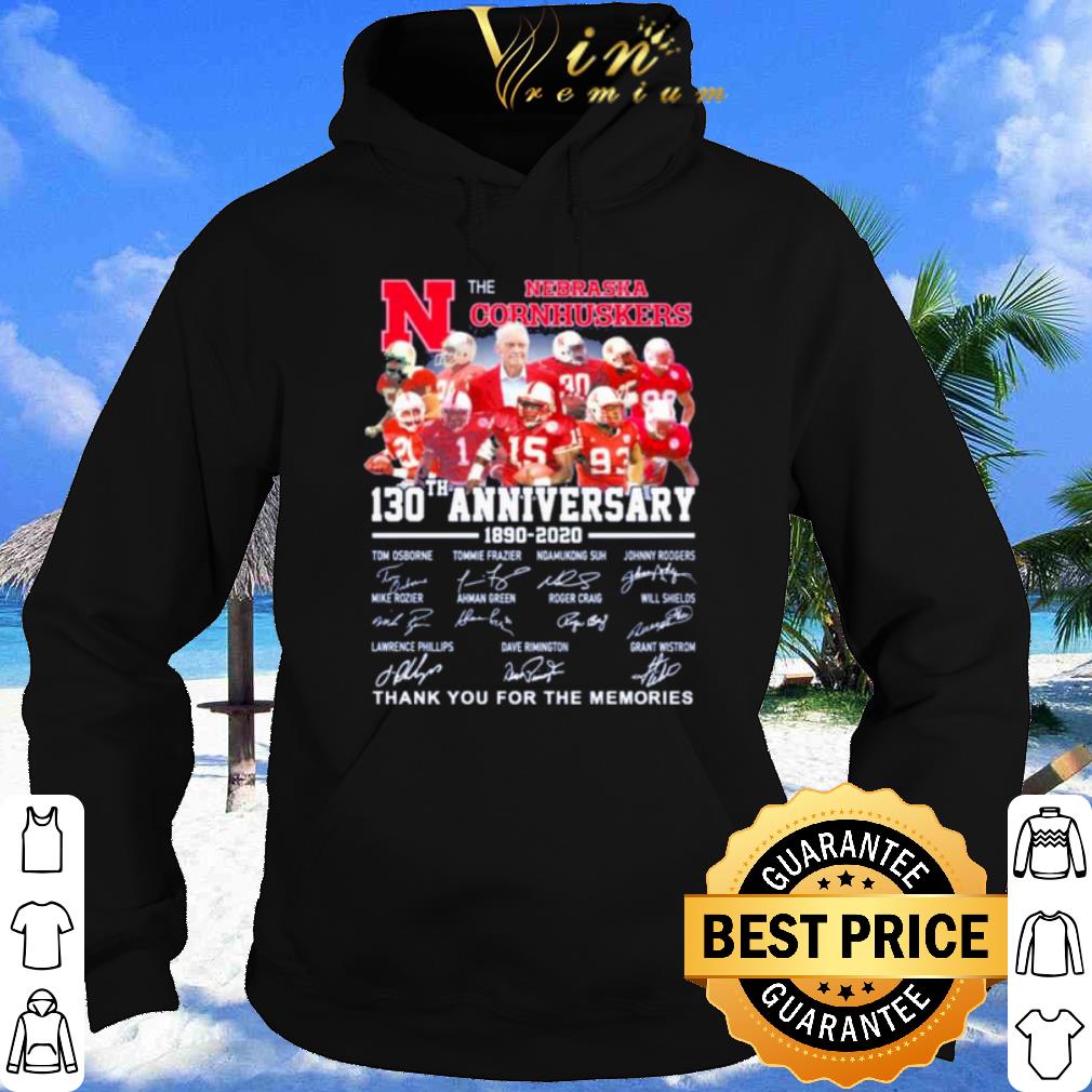 The Nebraska Cornhuskers Anniversary Signature Thank The Memories shirt