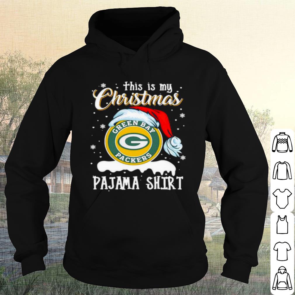 Original Green Bay Packers Pajama Hat Santa This Is My Christmas shirt