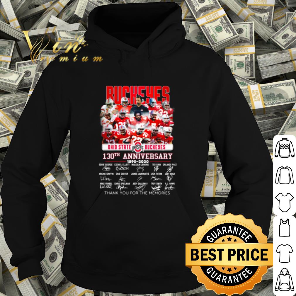 Top Ohio State Buckers 130th Anniversary 1890 2020 Signature shirt