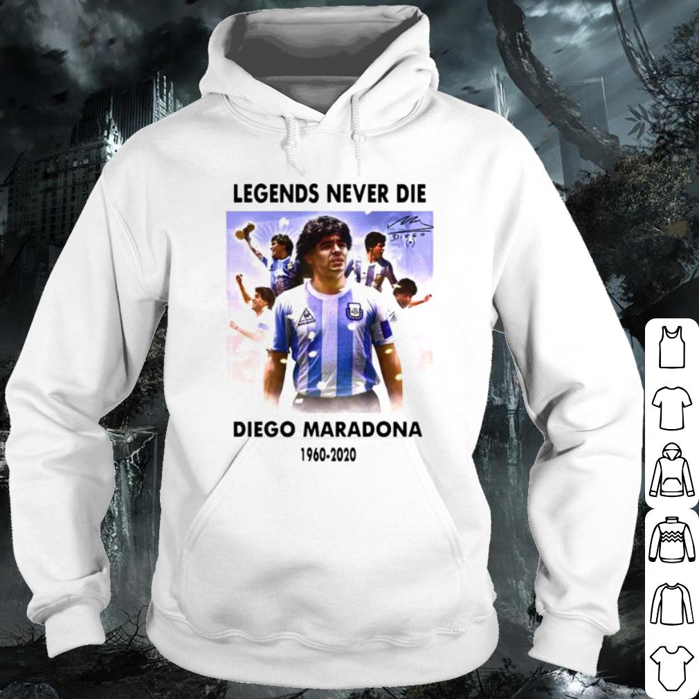 Top Diego Maradona Argentina Football Legend Never Die Rest In Peace shirt