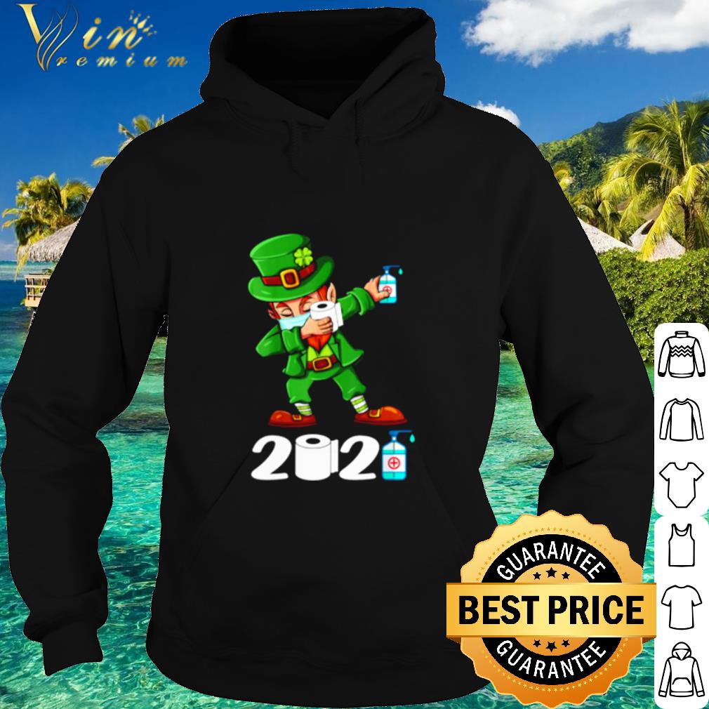 Pretty St Patricks Day Dabbing Leprechaun Face Mask shirt