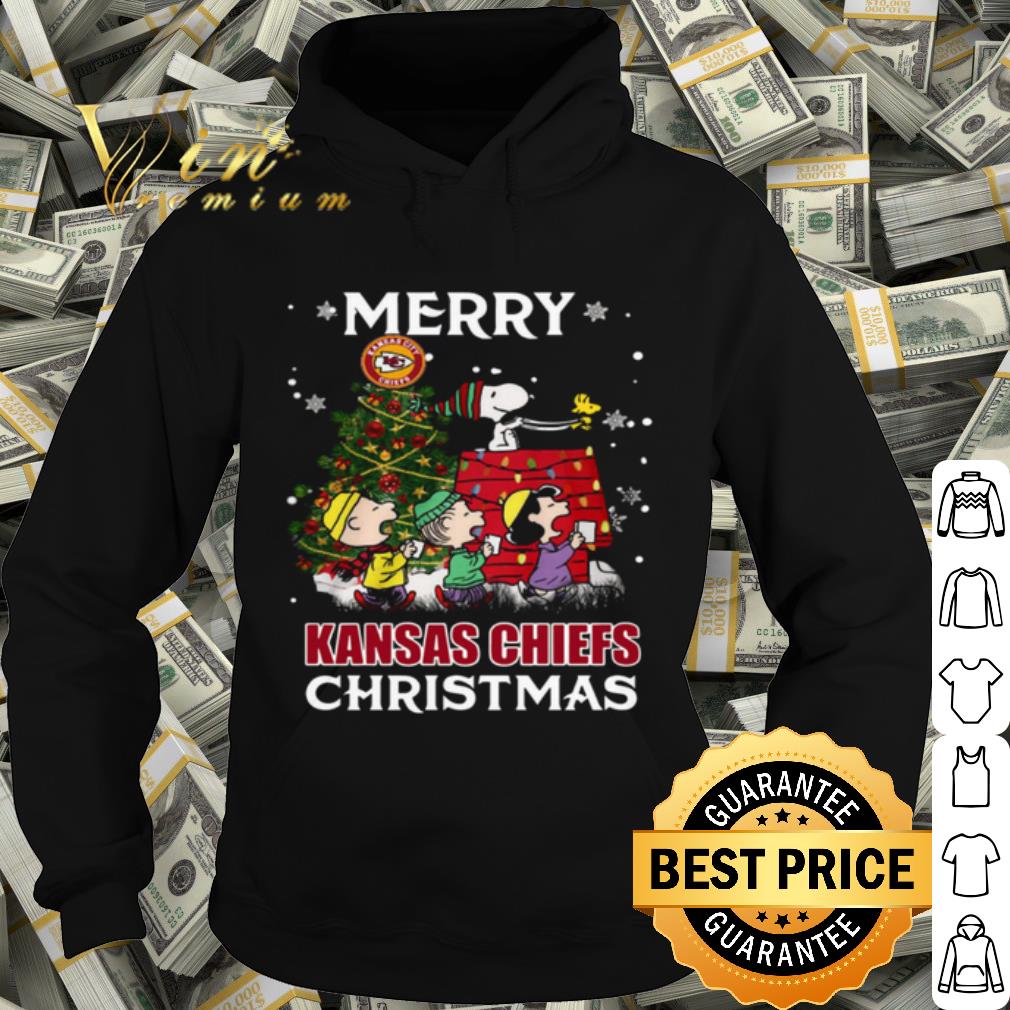 Top The Peanuts Merry Kansas City Chiefs Christmas Tree shirt