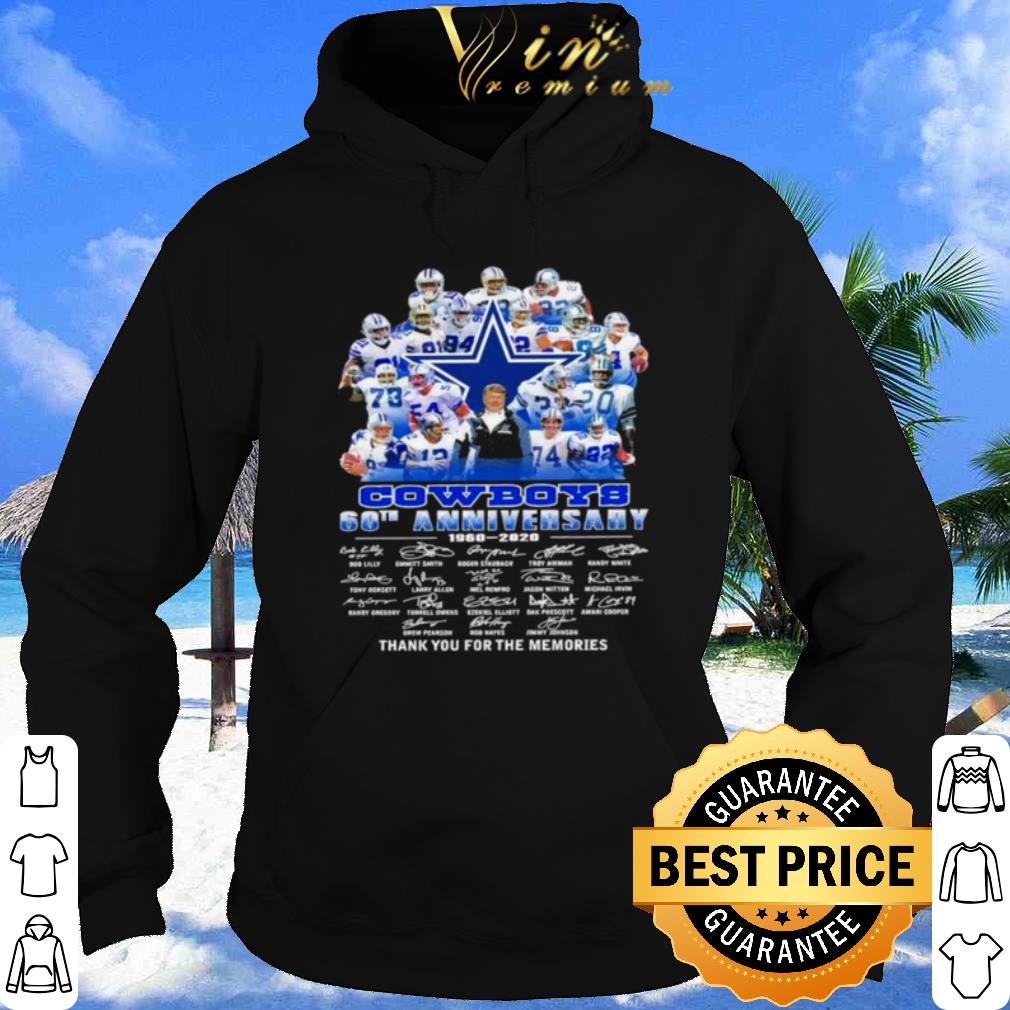 Dallas Cowboys 60th Anniversary Thank You For The Memories Signature shirt
