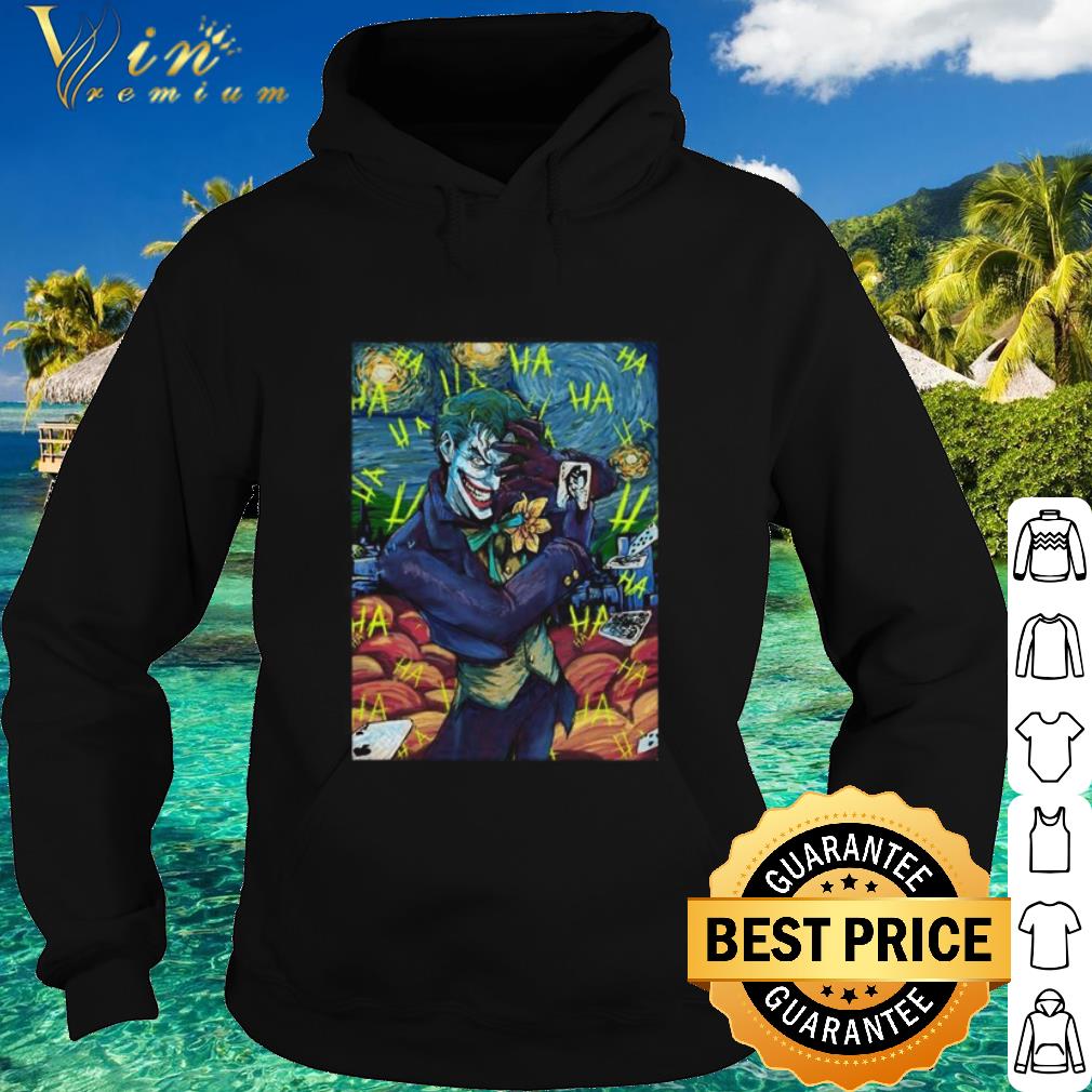 Pretty The Joker Starry Night Style Portrait shirt