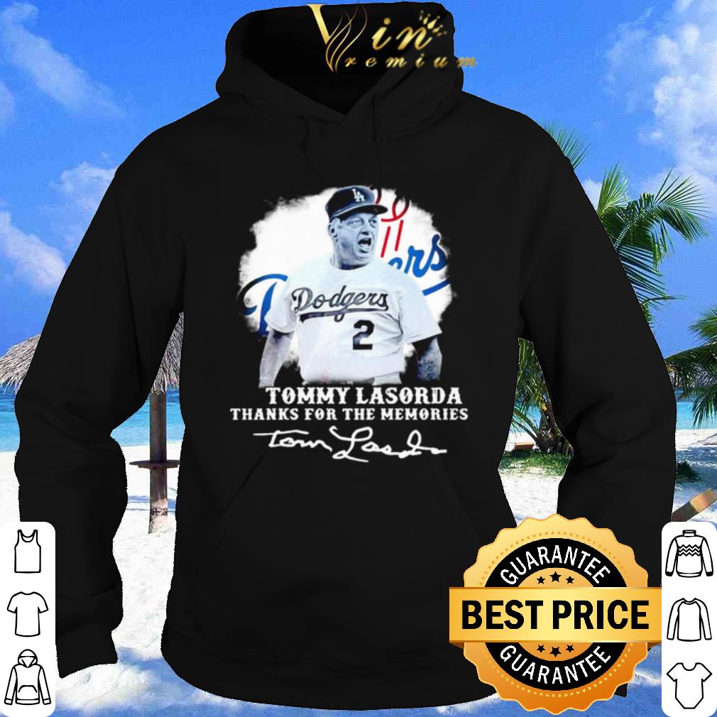 Los Angeles Dodgers Tommy Lasorda Thanks For The Memories Signatures shirt