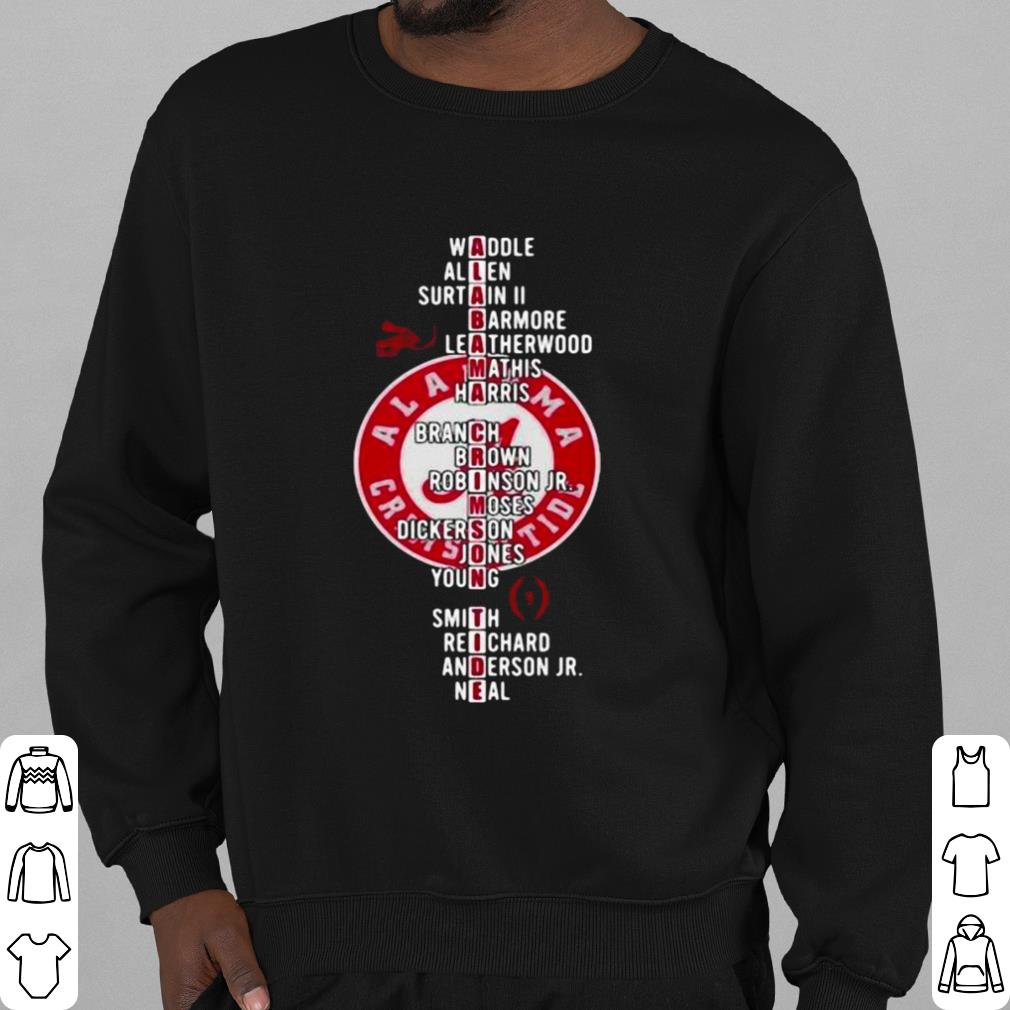 Original Alabama Crimson Tide Player Team Name shirt