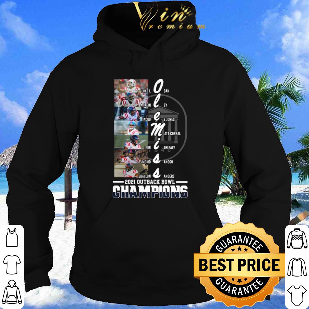 Ole Miss Luke Logan Aj Finney Braylon Sanders Outback Bowl Champions shirt