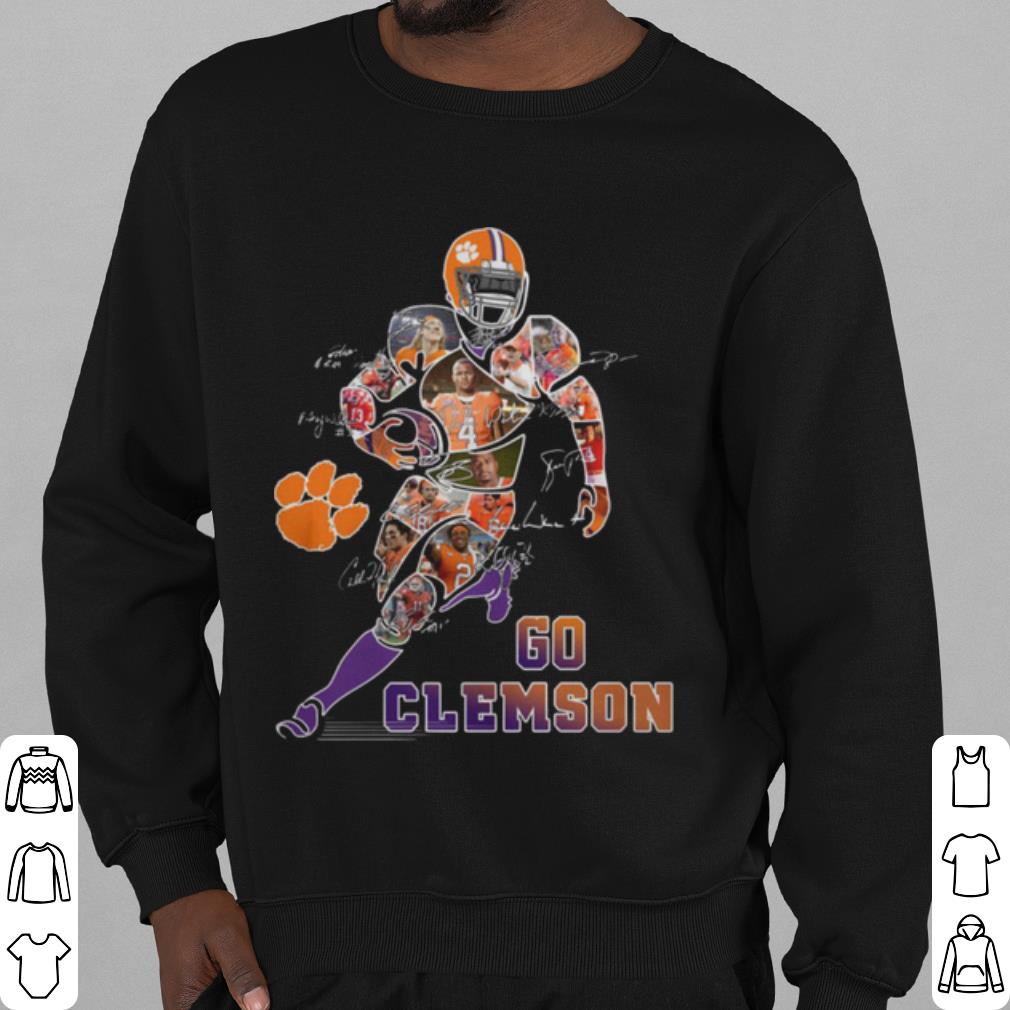 Original Players Go Clemson Tigers Football Signatures shirt
