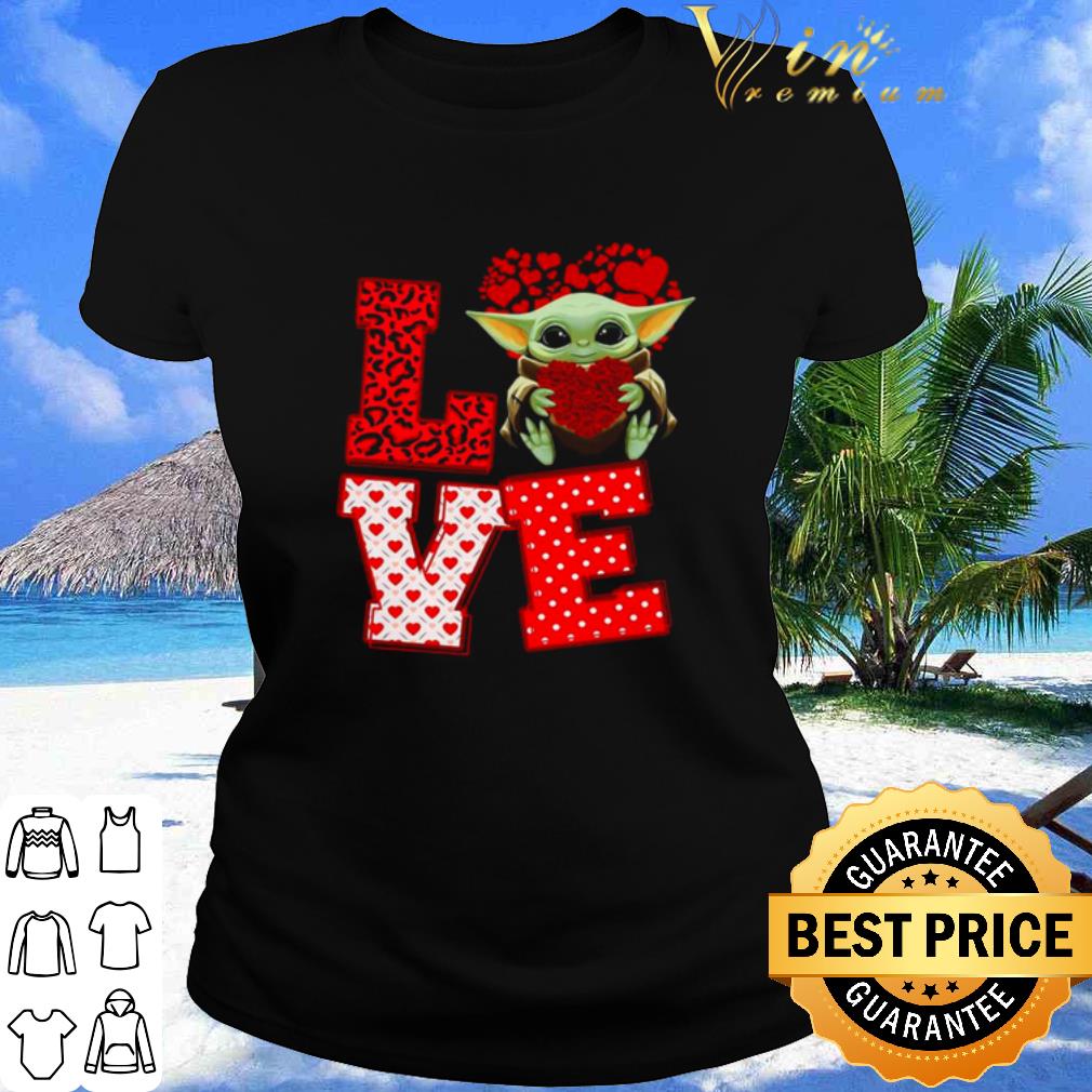 Love Baby Yoda Hug Rose Flower Happy Valentines Day 2021 shirt Love Baby Yoda Hug Rose Flower Happy Valentines Day 2021 shirt 2