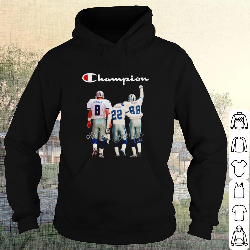 Top Dallas Cowboys Champions Aikman Smith Irvin Signature shirt
