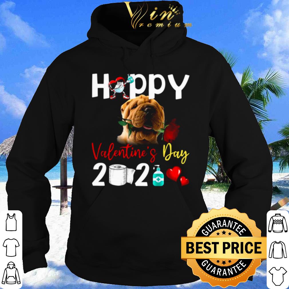 Shar Pei Happy Valentines Day With Toilet Paper 2021 shirt
