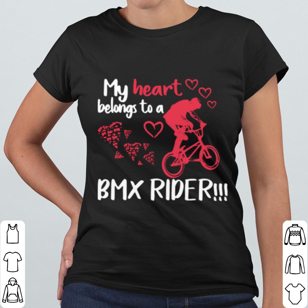 Cool My Heart Belong To A Bmx Rider shirt