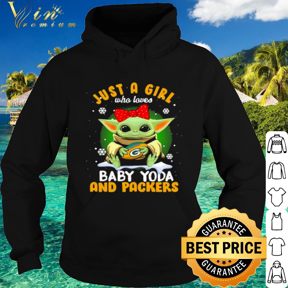 Cool Just A Girl Who Love Baby Yoda And Packers shirt
