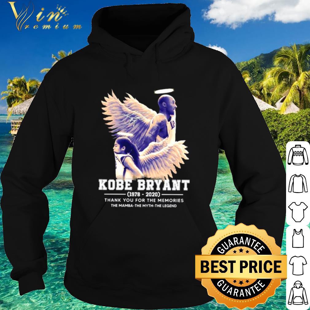 Cool Kobe Bryant The Mamba The Myth The Legend Thank The Memories Signature shirt