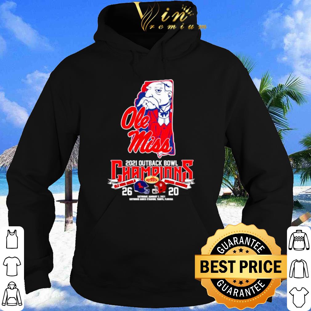 Old Miss 2021 Outback Bowl Champions Ole Miss Rebels 26 Indiana Hoosiers 20 shirt