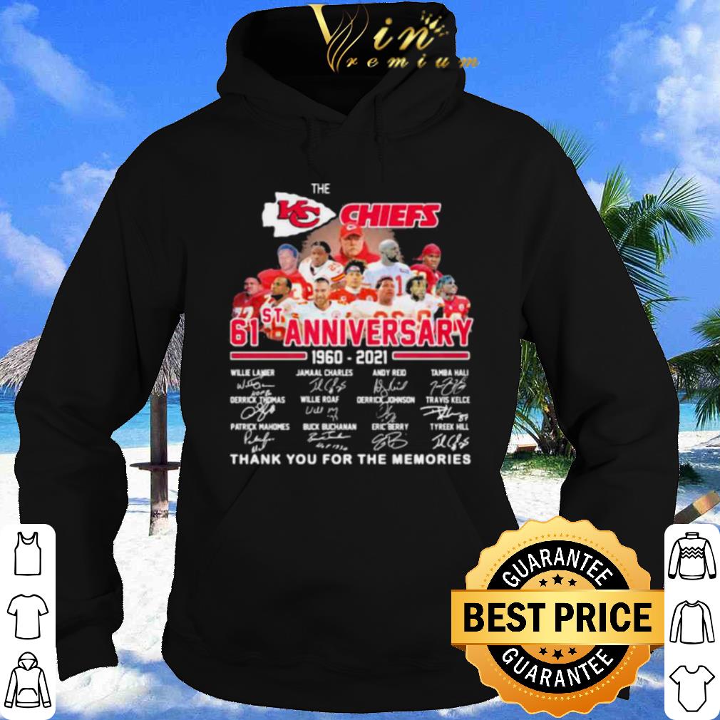 Kansas City Chiefs 61st Anniversary Thank The Memories Signature shirt