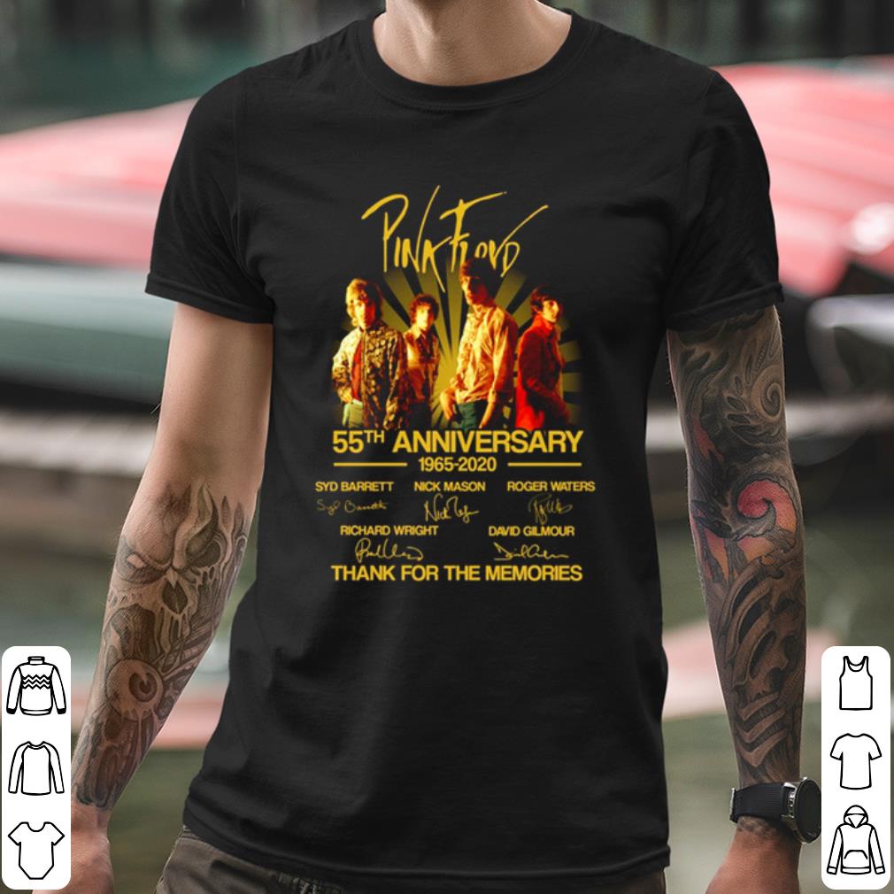 Pretty Pink Floyd 55th Anniversary 1965 2020 Thank The Memories Signature shirt