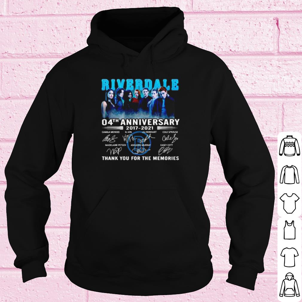 Cool 4 Years Of Riverdale 2017 2021 Thank You For The Memories Signature shirt