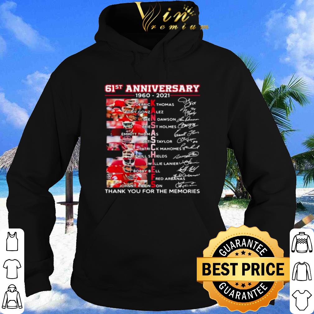 61st Anniversary 1960 2021 Kansas Chiefs Thank You For The Signature shirt