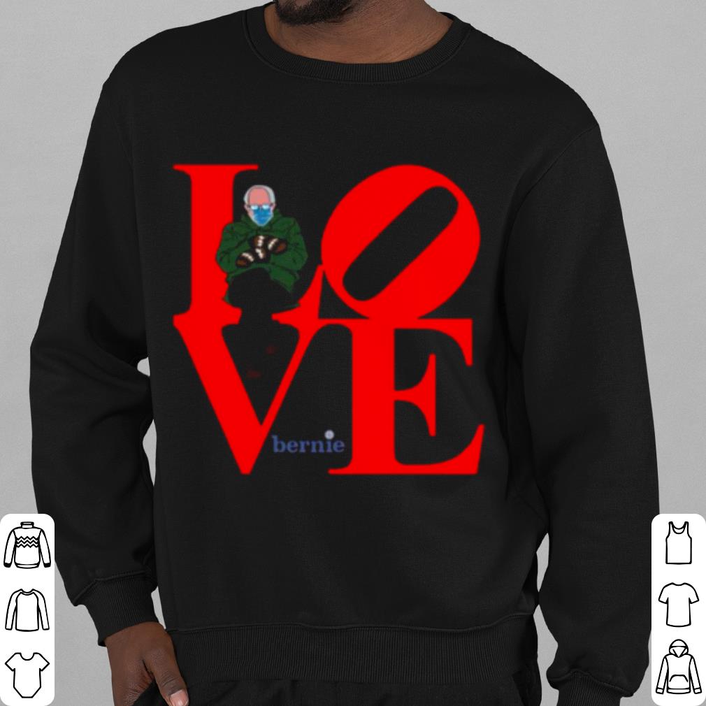 Top Love Bernie Sanders 2021 Inauguration Happy Valentine shirt