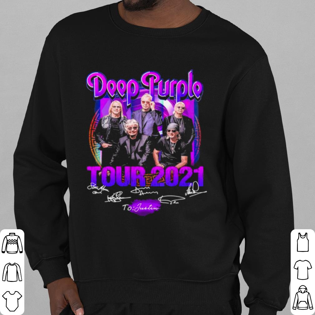 Top Deep Purple Tour 2021 signatures shirt