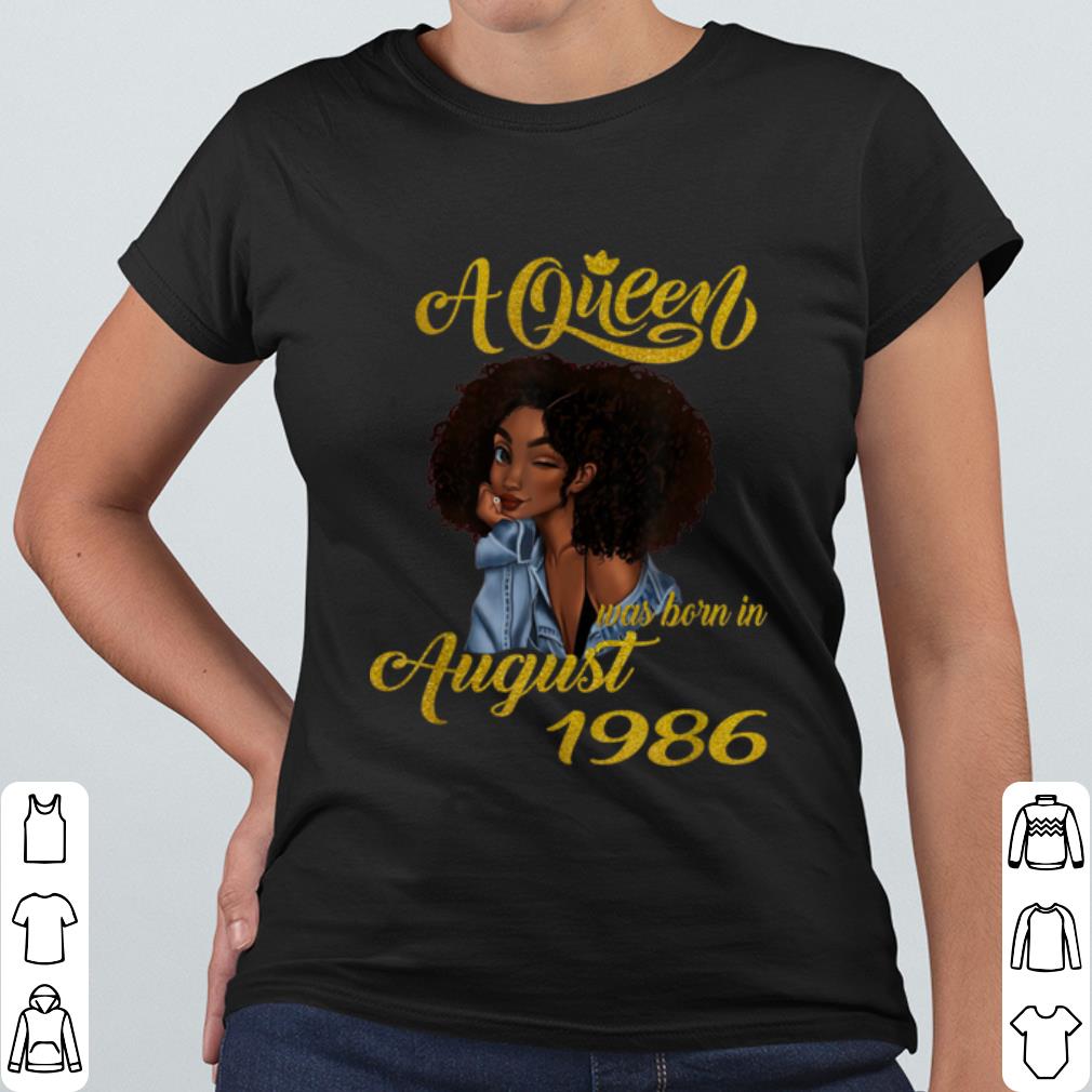 Pretty A Queen Was Born in August 1986 shirt