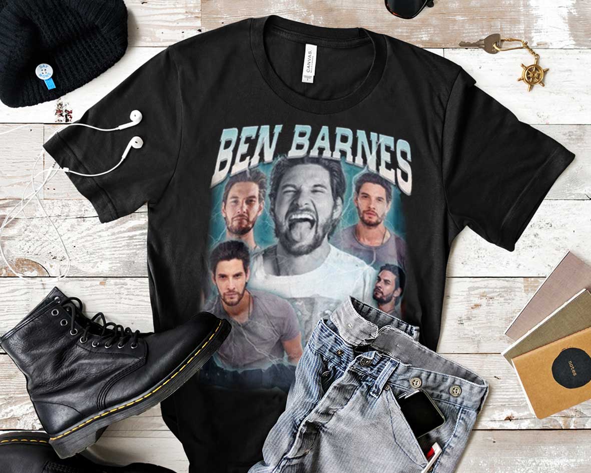 Ben Barnes Shirt, Ben Barnes TS7 Shadow and Bone Movie Vintage 90's ...