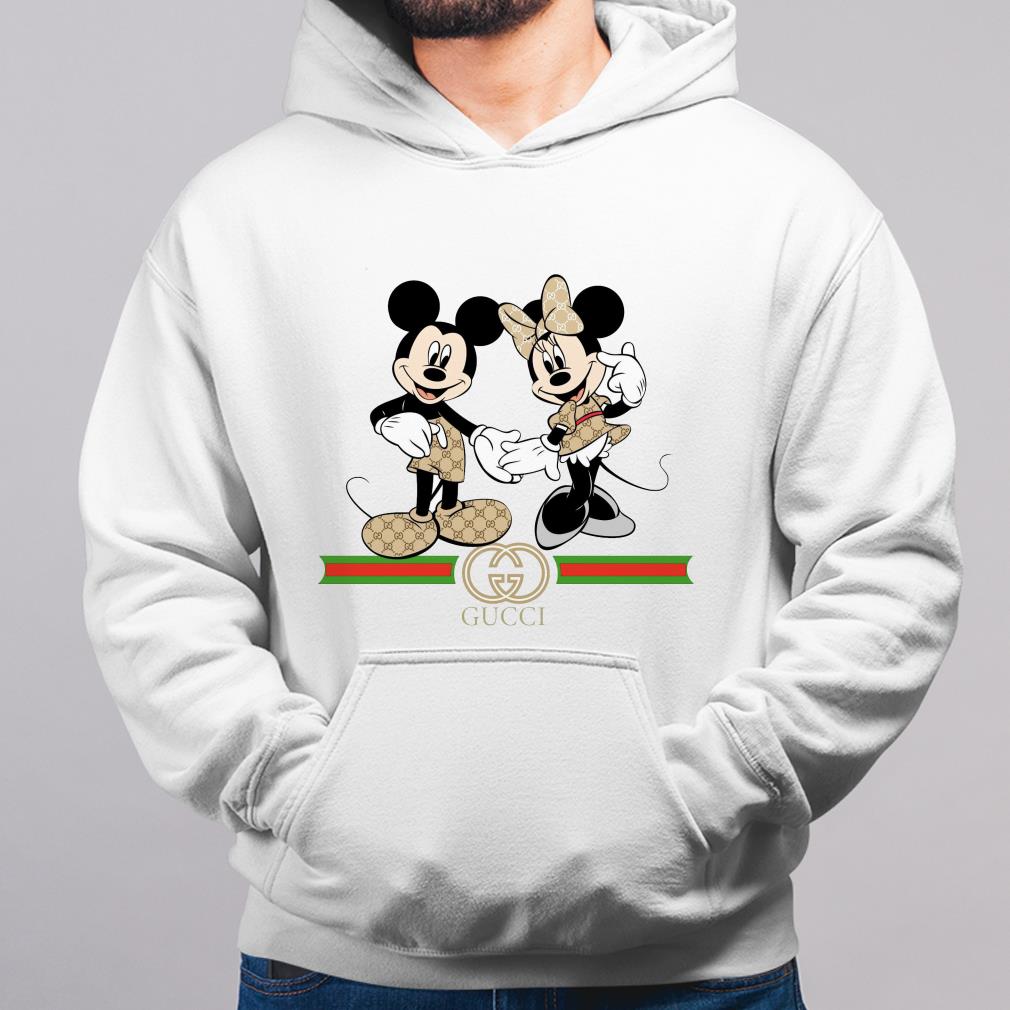 Fashion Gucci Mickey Mouse and Minnie Mouse Shirt Fashion Gucci Mickey Mouse and Minnie Mouse Shirt 3