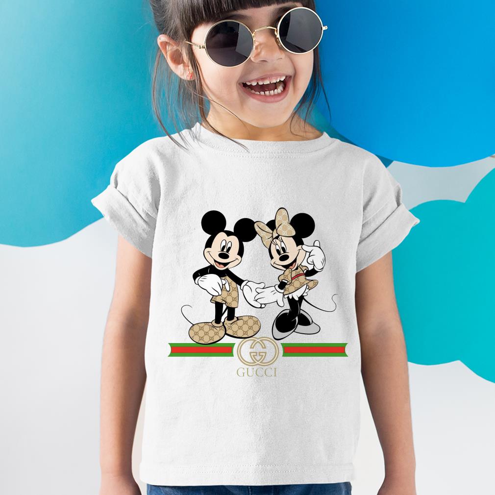 Fashion Gucci Mickey Mouse and Minnie Mouse Shirt Fashion Gucci Mickey Mouse and Minnie Mouse Shirt 4