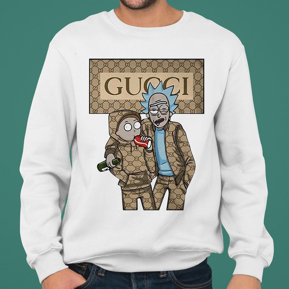 Gucci Rick and Morty Drink Beer Shirt 4 Gucci Rick and Morty Drink Beer