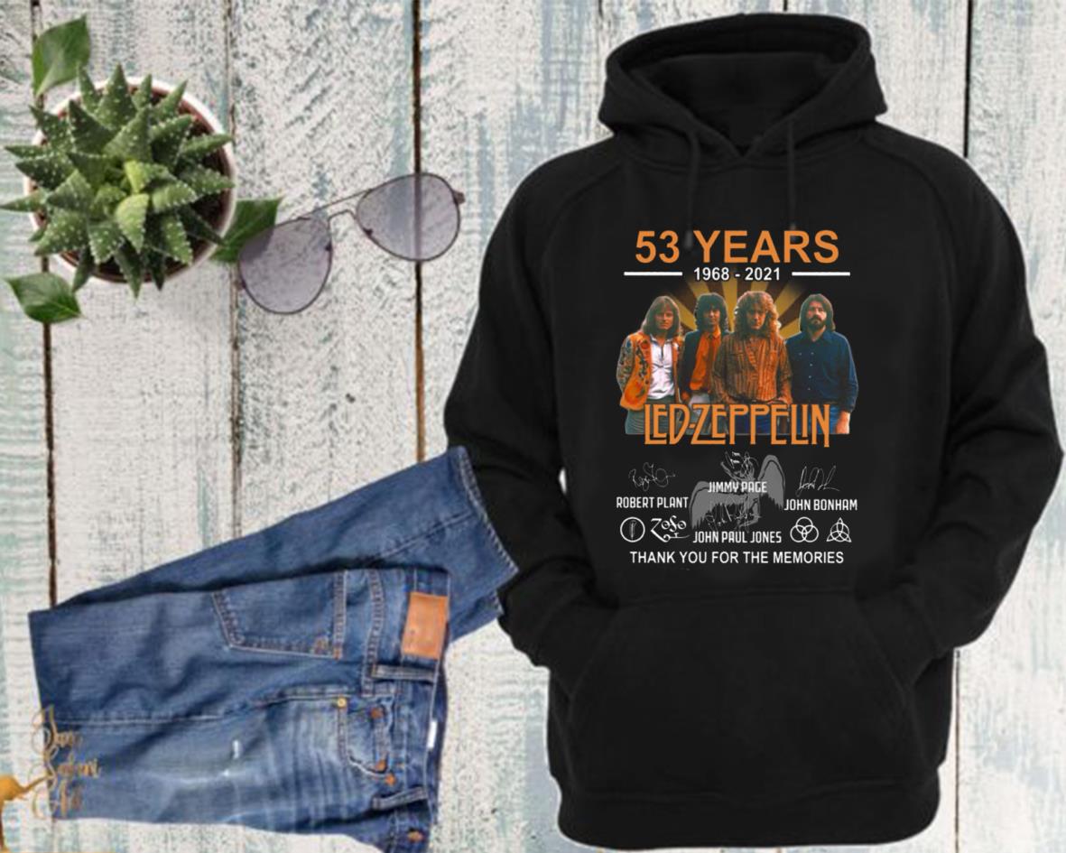 53 Years Led Zeppelin 1968 2021 Thank You For The Memories Shirt, 53 Years Ledzeppelin Shirt 4 53 Years Led Zeppelin 1968 2021 Thank You For The Memories Shirt, 53 Years Ledzeppelin Shirt