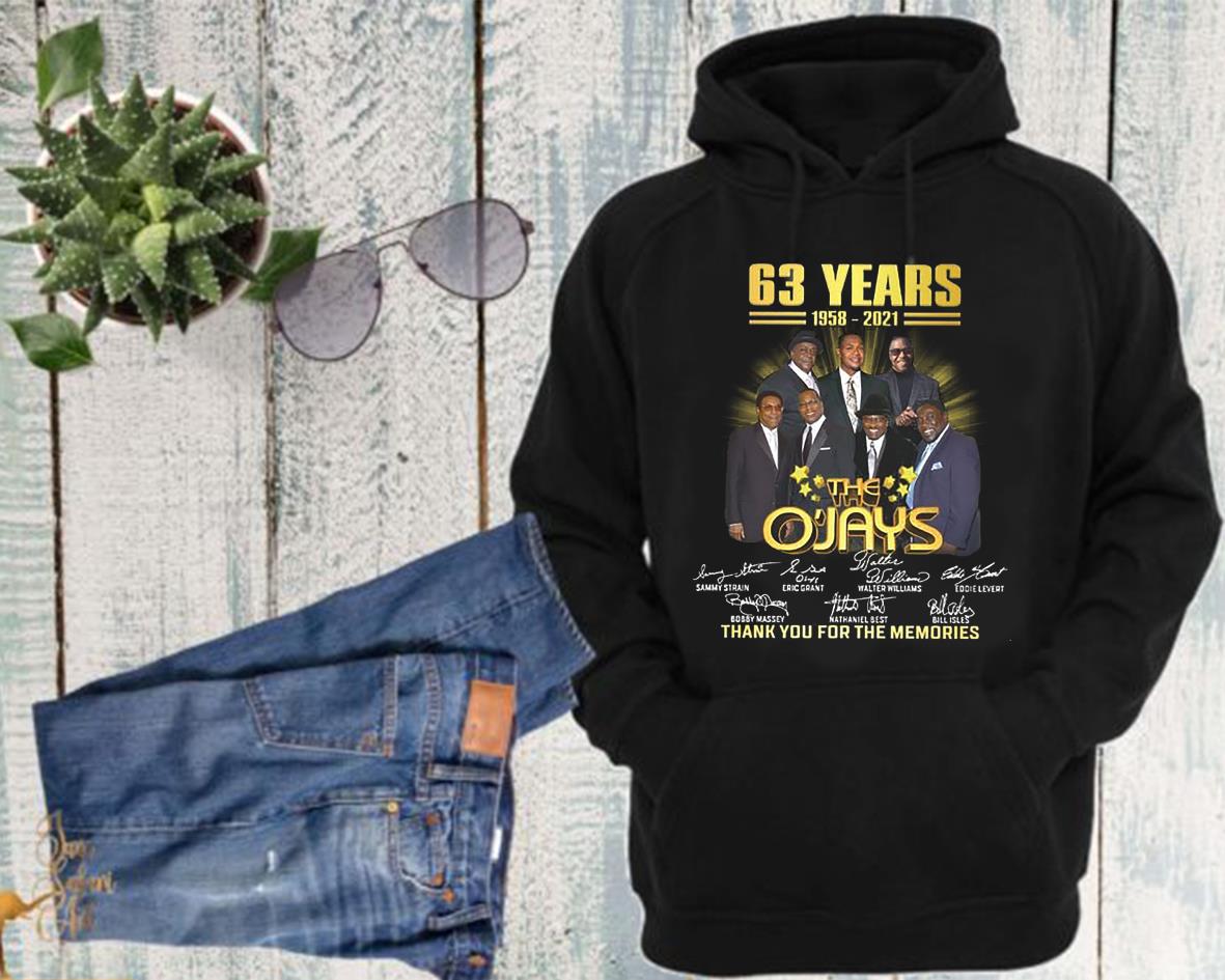 63 Years 1958 2021 The OJays Thank You For The Memories Shirt, 63 Years The O'Jays Shirt 4 63 Years 1958 2021 The OJays Thank You For The Memories Shirt, 63 Years The O'Jays Shirt
