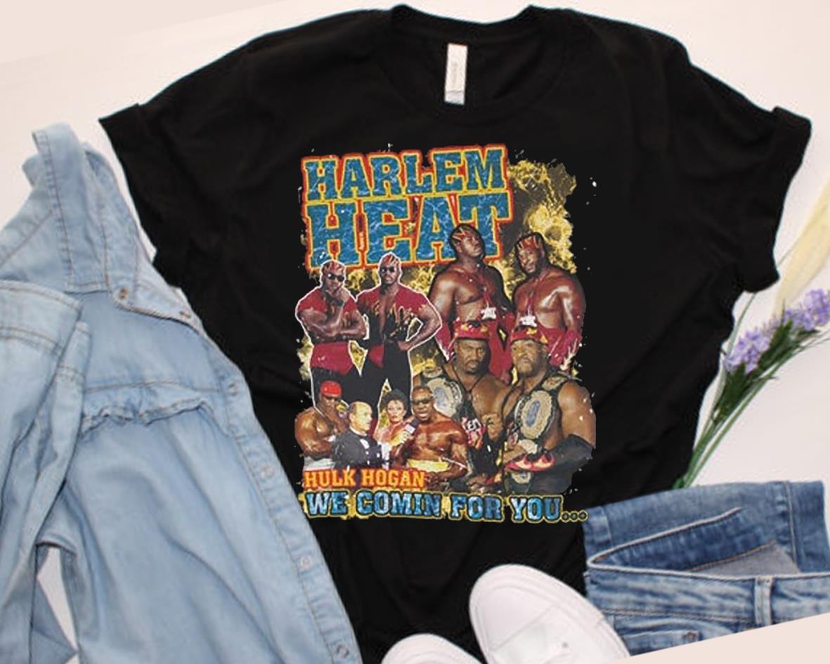 Harlem Heat Black Wrestling Vintage Style Tee; Mens tops, Harlem Heat Graphic tee Shirt Harlem Heat Black Wrestling Vintage Style Tee; Mens tops, Harlem Heat Graphic tee Shirt 1
