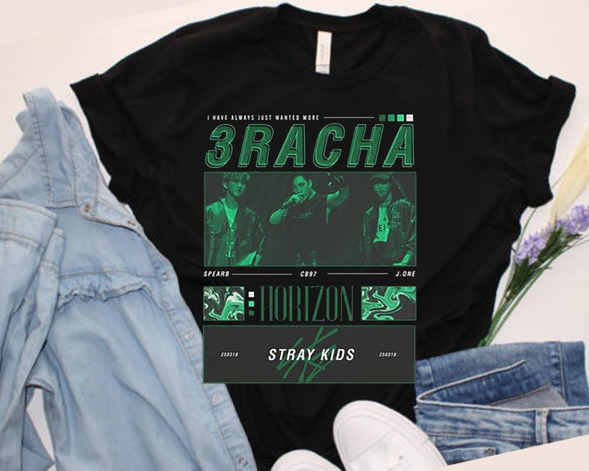 STRAY KIDS 3RACHA Black Unisex Kpop Shirt, 3RACHA kpop inspired clothing Shirt, stray kids merch STRAY KIDS 3RACHA Black Unisex Kpop Shirt, 3RACHA kpop inspired clothing Shirt, stray kids merch 1