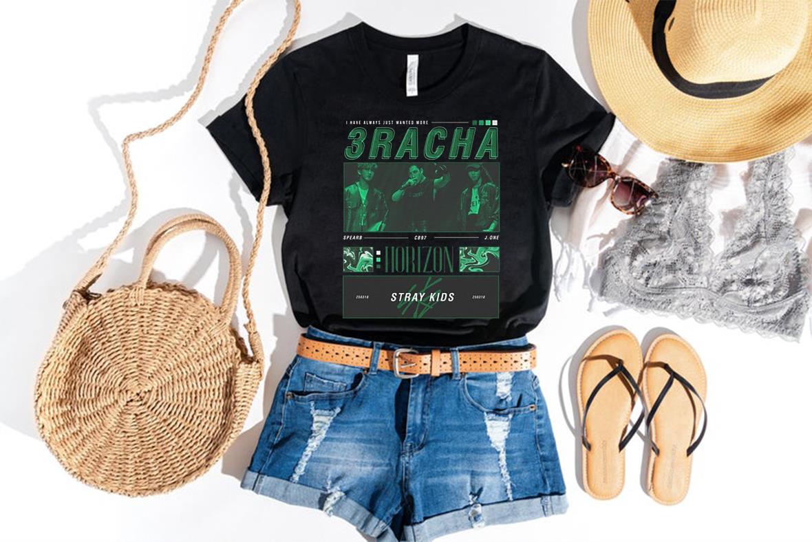 STRAY KIDS 3RACHA Black Unisex Kpop Shirt, 3RACHA kpop inspired clothing Shirt, stray kids merch STRAY KIDS 3RACHA Black Unisex Kpop Shirt, 3RACHA kpop inspired clothing Shirt, stray kids merch 4