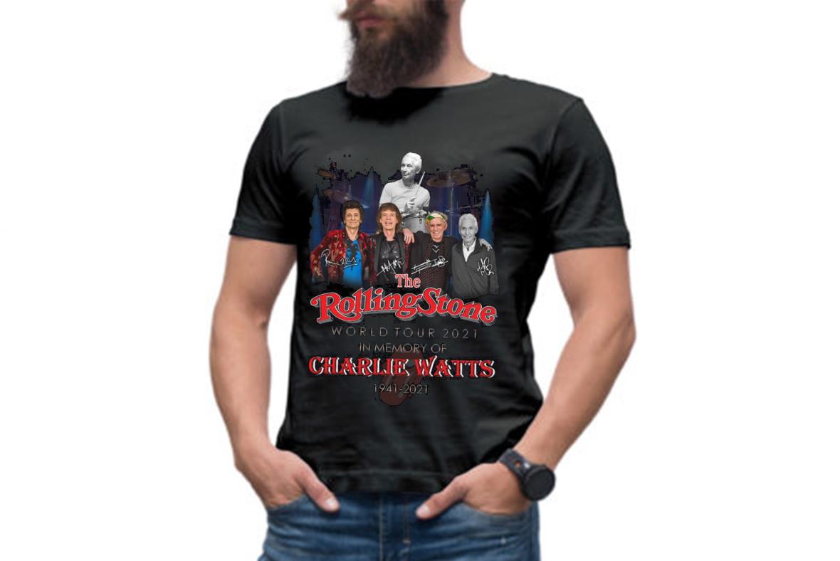 The Rolling Stones World Tour 2021 In Memory Of Charlie Watts 1941-2021 Signatures Shirt, The Rolling Stones Shirt The Rolling Stones World Tour 2021 In Memory Of Charlie Watts 1941-2021 Signatures Shirt, The Rolling Stones Shirt 3