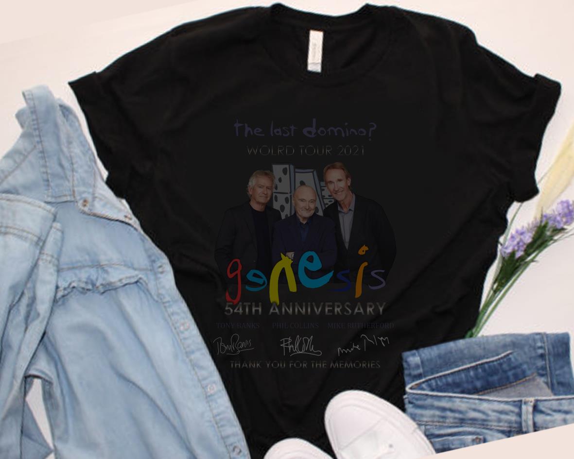 Vintage Genesis The Last Domino World Tour 2021 54th Anniversary Thank You For The Memories Shirt, The Last Domino World Shirt 1