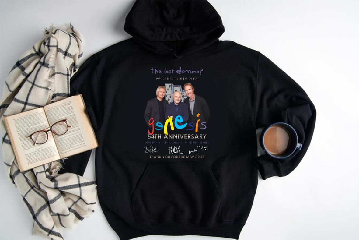 Vintage Genesis The Last Domino World Tour 2021 54th Anniversary Thank You For The Memories Shirt, The Last Domino World Shirt 3