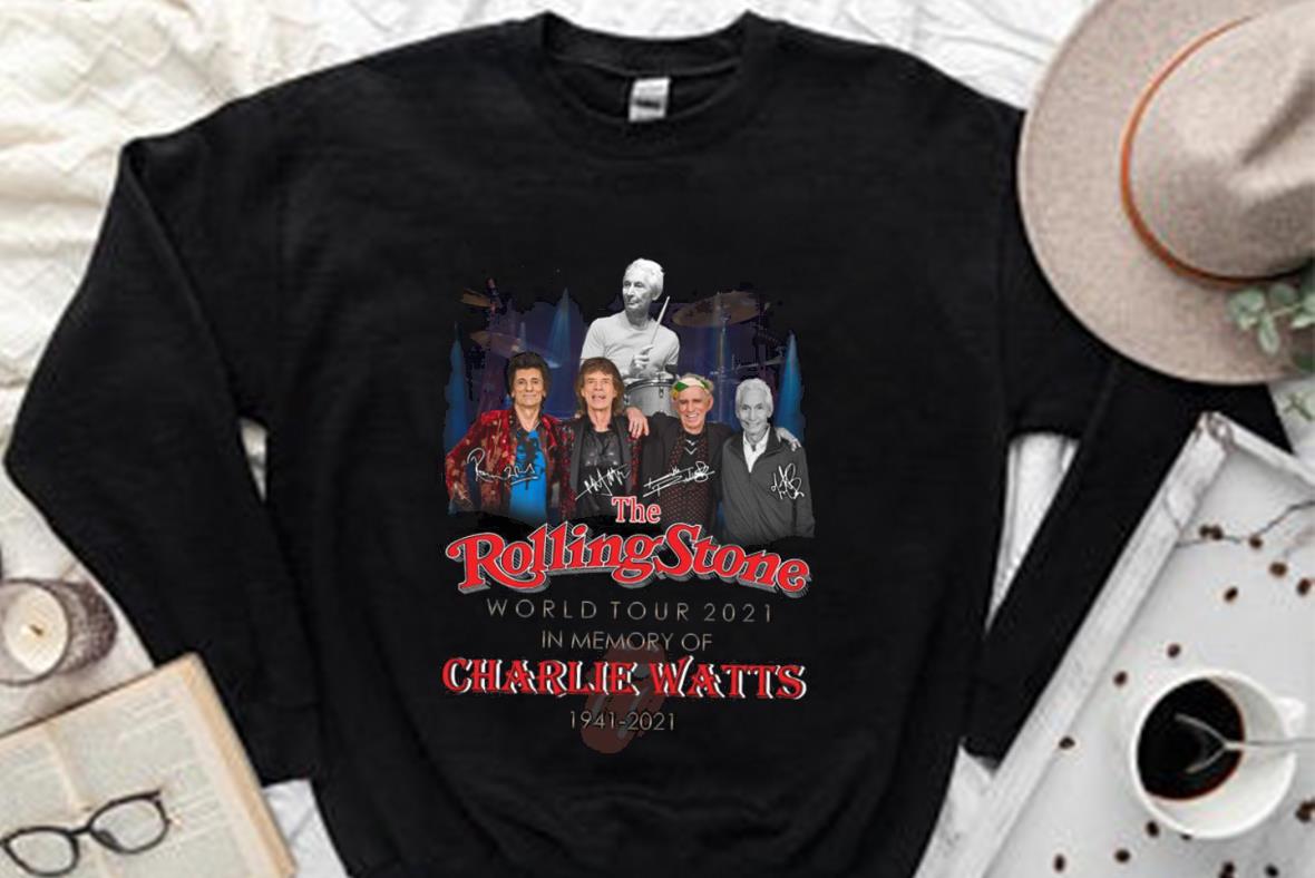 Vintage The Rolling Stones World Tour 2021 In Memory Of Charlie Watts 1941-2021 Signatures Shirt, Rolling Stones Charlie Watts Shirt Vintage The Rolling Stones World Tour 2021 In Memory Of Charlie Watts 1941-2021 Signatures Shirt, Rolling Stones Charlie Watts Shirt 2