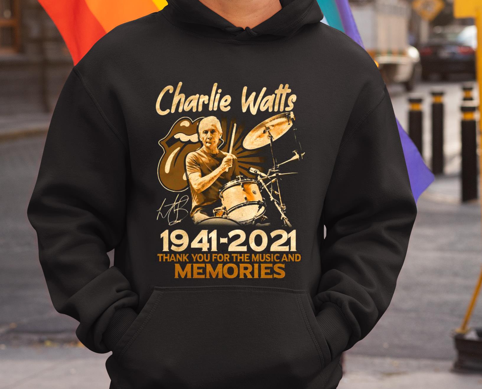 Charlie Watts 1941 2021 Thank You For The Memories Shirt, Charlie Watts The Rolling Stones Shirt Charlie Watts 1941 2021 Thank You For The Memories Shirt, Charlie Watts The Rolling Stones Shirt 4